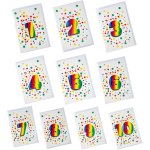 Birthday Greeting Cards, Milestone - Age 1 - 10